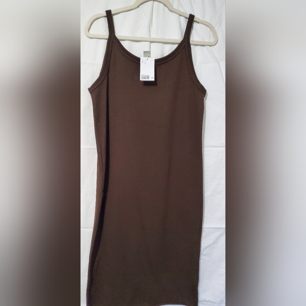 H&M Brown Midi Dress